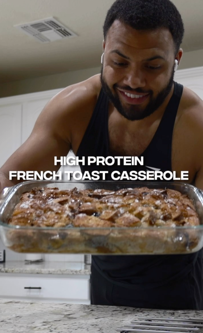 Indulge in High-Protein Blueberry French Toast!