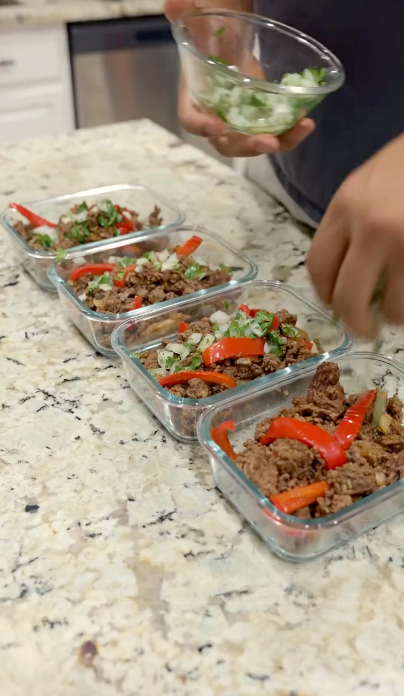 Beefy Fries with Guacamole and High-Protein Greek Yogurt Sauce