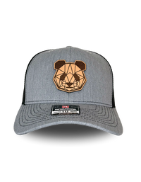 Premium Leather Patch Snap Back Hats (Lightning Bolt Panda Head)