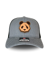 Premium Leather Patch Snap Back Hats (Lightning Bolt Panda Head)