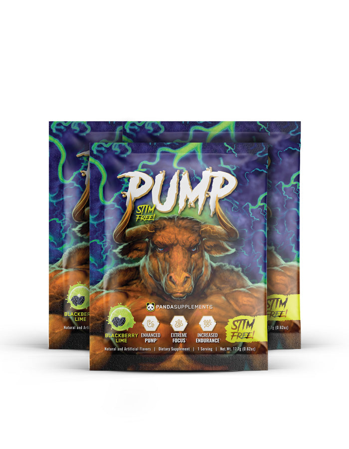 ALL NEW! PUMP NON STIM PRE | SAMPLE PACK (Blackberry Lime) - 3 Sample Pack