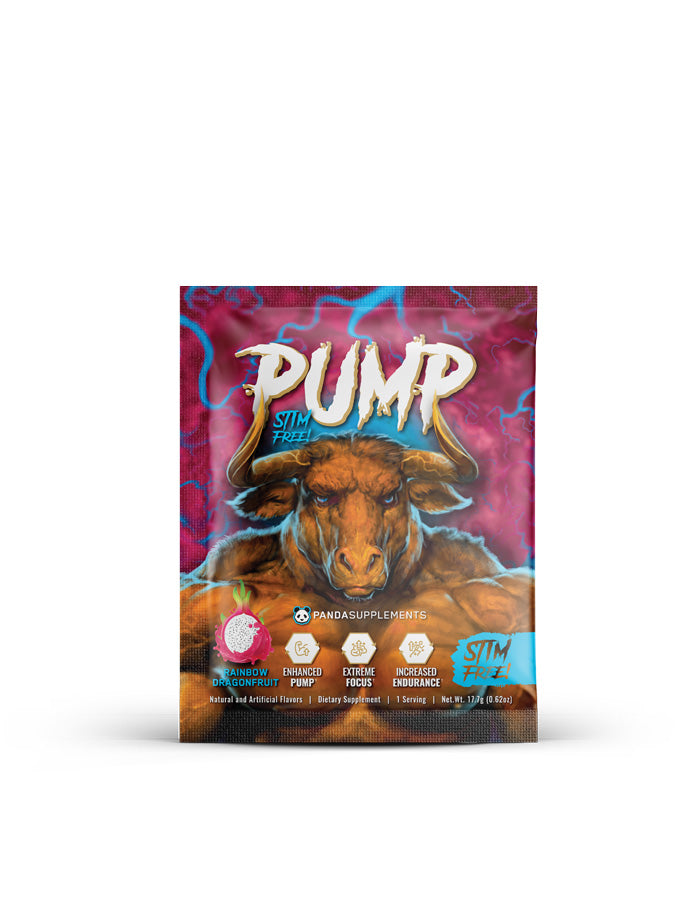 ALL NEW! PUMP NON STIM PRE | SAMPLE PACK (Rainbow Dragonfruit) - 3 Sample Pack