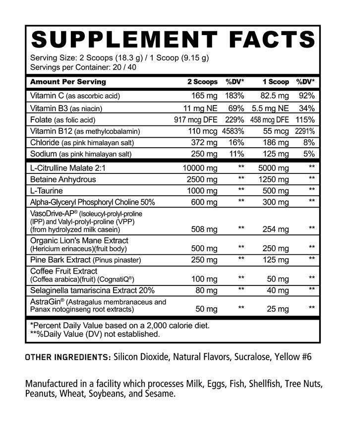 PUMP STIM FREE PRE-WORKOUT