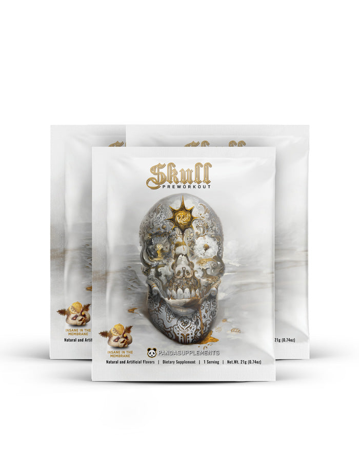 SKULL Pre Workout | SAMPLE PACK (Insane In The Membrane) Blueberry Lemonade Pineapple - 3 Sample Pack