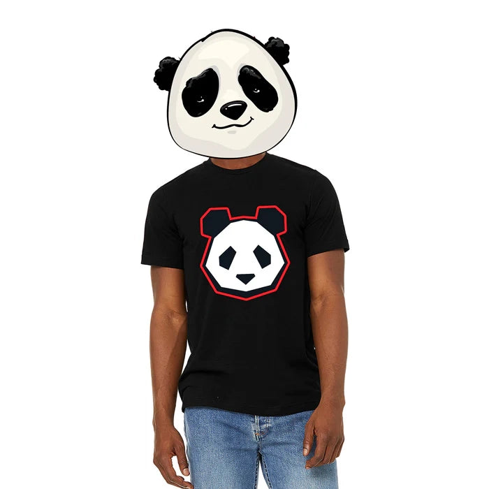 Men's PANDA Logo Tshirt - Black