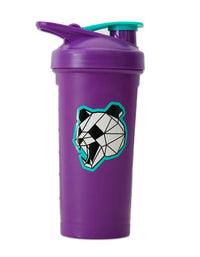 New Purple & Blue Angry Panda Head Shaker