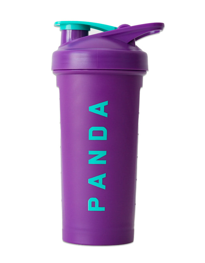 New Purple & Blue Angry Panda Head Shaker