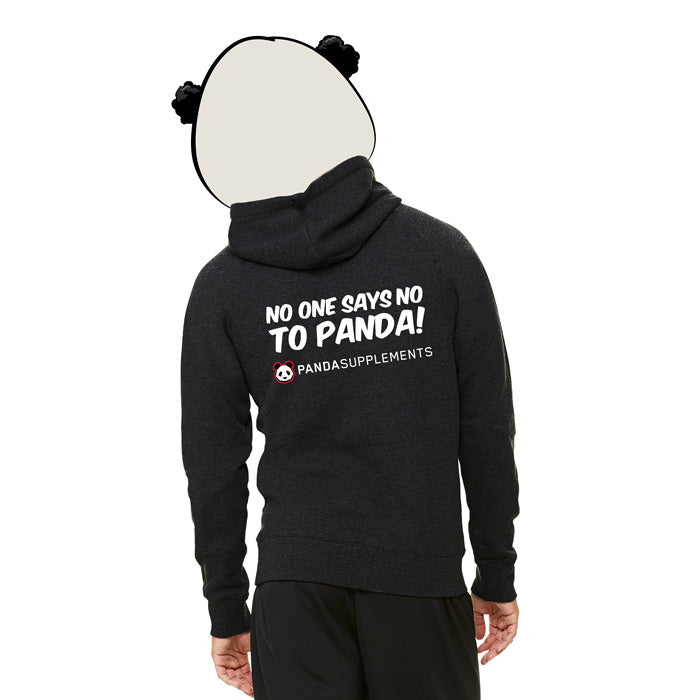 NEW Men s Limited Edition Charcoal Fleece Hoodie Panda Supps