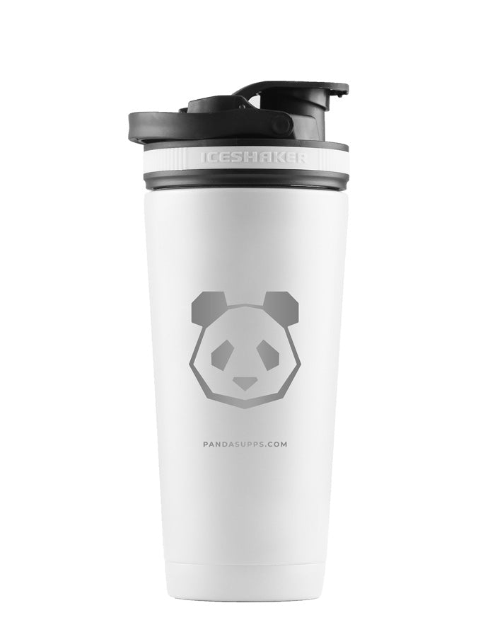 Blue Stainless Steel Insulated Ice Shaker - Panda Logo – Panda Supps